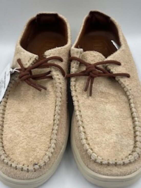 NEW Hey Dude Wally Nxt Moc Men’s size 9 Beige Suede slip on shoes Sneakers NWT main image 5
